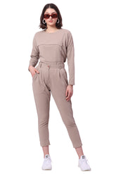 Autumn Loose Top and Pleated Pants Cord